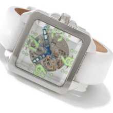 Android Men's Galactopus 40 Skeleton Automatic Leather Strap Watch