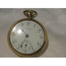 Antique 14k. Gold Seth Thomas Pocket Watch Working Greatweighs 109 Grams