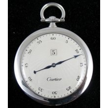 Antique Cartier Platinum Jump Hour Pocket Watch