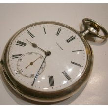 Antique Old Pocket Watch Solid Silver 800 Longines Grands Prix Enamel , 1930's