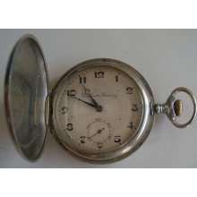 Antique Swiss Pocket Watch Chronometer Escasany Tavannes