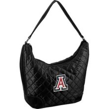 Arizona Wildcats Ladies Quilted Hobo Purse - Black