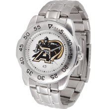 Army Black Knights Logo- Mens Sport Steel Watch