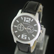 Artificial Leather Watch Stainless Steel Boy Man,m17