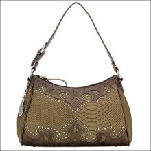 B211723f- American West Bandana Salinas Zip Top Ladies Bag Purse