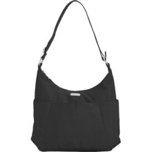 Baggallini Hobo Tote Color: Charcoal / Fuschia