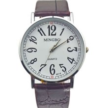 Beautiful Female Ladies Girl Woman Gift Brown Colors Quartz Wristwatch Mb3g