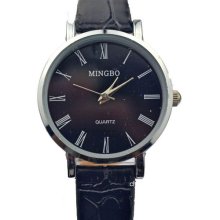 Beautiful Female Ladies Girl Woman Gift Black Colors Quartz Wristwatch Mb2g