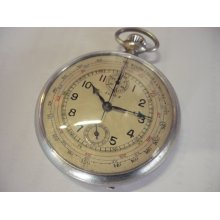 Beautiful vintage and very rare Judex chronograph pocket watch from the 40's - Reduced