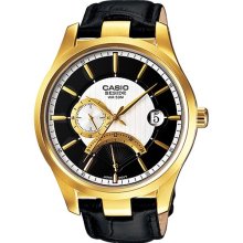 BEM-308GL-1AV BEM-308GL Casio Quartz Beside Mens Leather watch