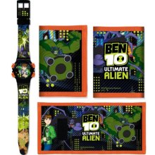 Ben 10 Boy's Quartz Watch With Lcd Dial Digital Display And Multicolour Plastic Or Pu Strap 25862