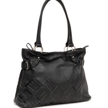 Black Checkered Inspired Designer Tote Handbag Purse