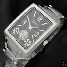 Black Face Geneva Platinum Men Watch Ge03bs