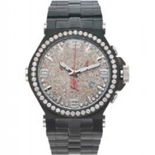 Black Phantom Joe Rodeo Watch 8.75ct Diamond Dial and Bezel