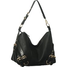 Black ''Strappy Belts'' Hobo