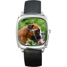 Boxer Dog Puppy Puppies Photo Ladies Mens Watch Gift