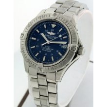 Breitling Colt 500 Meters Blue Dial With Date Stainless Steel Men's 38mm Watch.