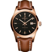 Breitling TransOcean 01 R1036012/BA92 Red Gold Leather Brown Folding