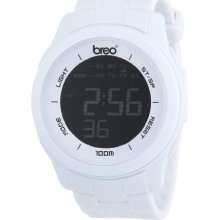 Breo Orb Ten Unisex Digital Watch With White Dial Digital Display And White Plastic Or Pu Strap B-Ti-Orx8