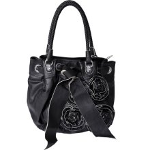 Brinley Co Rosette Accent with Knotted Detail Tote bag