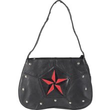 Brinley Co Womens Studded Cowhide Handbag