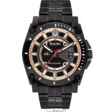 Bulova Precisionist Watch Campton 98b143 Date Feature Water Resistant Free Gift