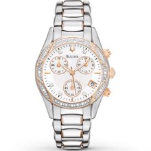 Bulova Women's Watch Diamond Accents Chronograph- Women's