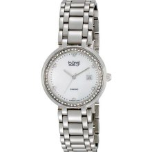 Burgi Bur055ss Swiss Quartz Diamond Bracelet Womens Watch