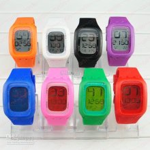 Candy Jelly Silicone Watches Sh-738 Touch Screen Led Watches Luxury