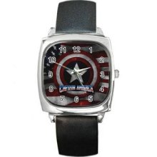 Captain America Square Metal Watch 18