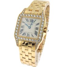 Cartier 2702 Demoiselle Mid-size 18k Yellow Gold Diamond Automatic Watch