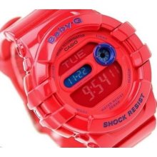 Casio Baby-g, Digital, Glossy Red, 5-year Battery, 200m Wr, Bgd140 Bgd-140-4