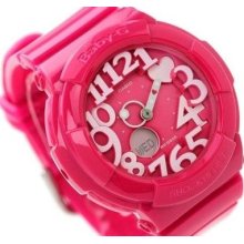 Casio Baby-g, Multi-dimensional, Neon Illuminator, Bga130 Bga-130-4b, Pink