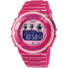 Casio Bgd-121-4Er Ladies Watch Quartz Digital Pink Dial Pink Resin Strap