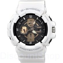 Casio G-shock Gac100rg-7a Men Watch Shock Resistant White Resin Multifunction