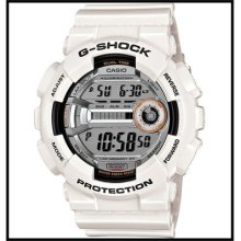 Casio G-shock Gd110-7cr Watch Classic Tough Gloss White