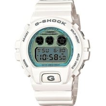 Casio G-shock Watch, Mens Digital White Resin Strap Dw6900pl-7