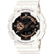 Casio G-shock White Rose Gold Accents Watch, Ga 110rg, Ga-110rg-7a Realease