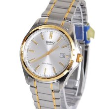 Casio Mens Mtp1183g-7a Mtp-1183g Two Tone Date Analog Classic Watch Freeship