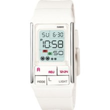 Casio Poptone Ldf-52-7a White Dual Time 50m Water Resistant (ldf52-7a)