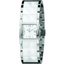 Charles-Hubert Paris 6787-W Womens Stainless Steel White Ceramic Band Quartz Watch