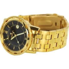 Charlie Jill Charlie Jill Men Watch In Black Dial Goldtone Stainless Steel B...