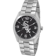 Chicago White Sox Mlb Game Time Elite Watch - Stainless Steel W/textured Dial