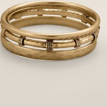 Chicos Womens Gold Carme Bangles