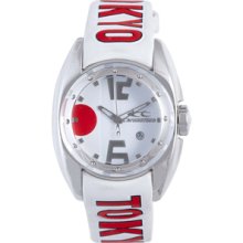 Chronotech Children's White Dial Leather Date Quartz