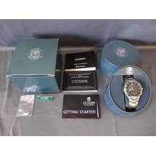 Citizen At0900-54g Men's Eco Drive Watch Gentlemen's Fashion Chronograph