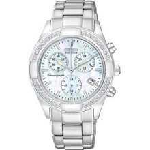 Citizen Eco Drive Regent Chronograph Mop Womens Dial Fb1220-53d