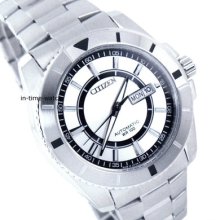 Citizen Men Automatic No-battery Stainless Np4000-59a Wr100m $ Save $