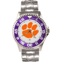 Clemson Tigers Competitor Steel Watch Sun Time