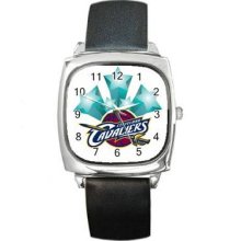 Cleveland Cavaliers Unisex Silver-Tone Square Metal Watch 02